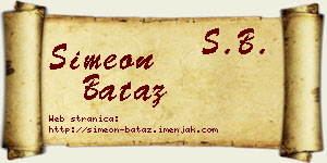 Simeon Bataz vizit kartica